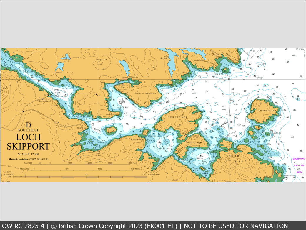 OceanWise Raster Chart 2825 panels