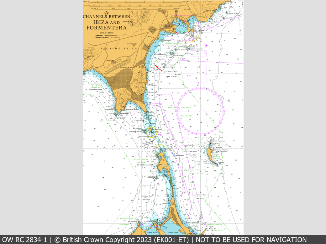 OceanWise Raster Chart 2834 panels