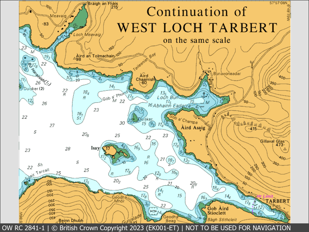 OceanWise Raster Chart 2841 panels