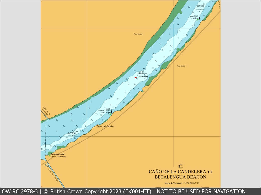 OceanWise Raster Chart 2978 panels