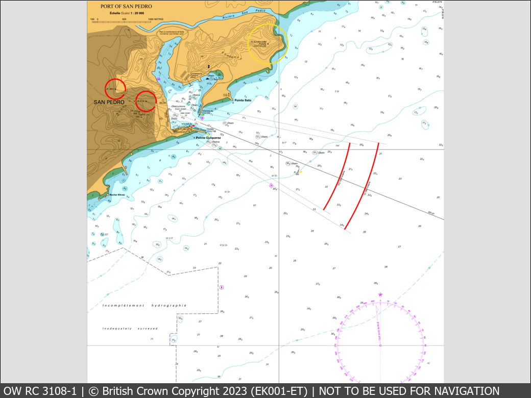 OceanWise Raster Chart 3108 panels