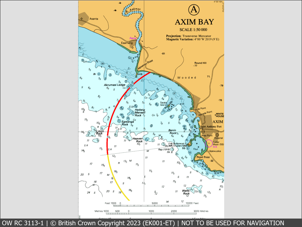 OceanWise Raster Chart 3113 panels