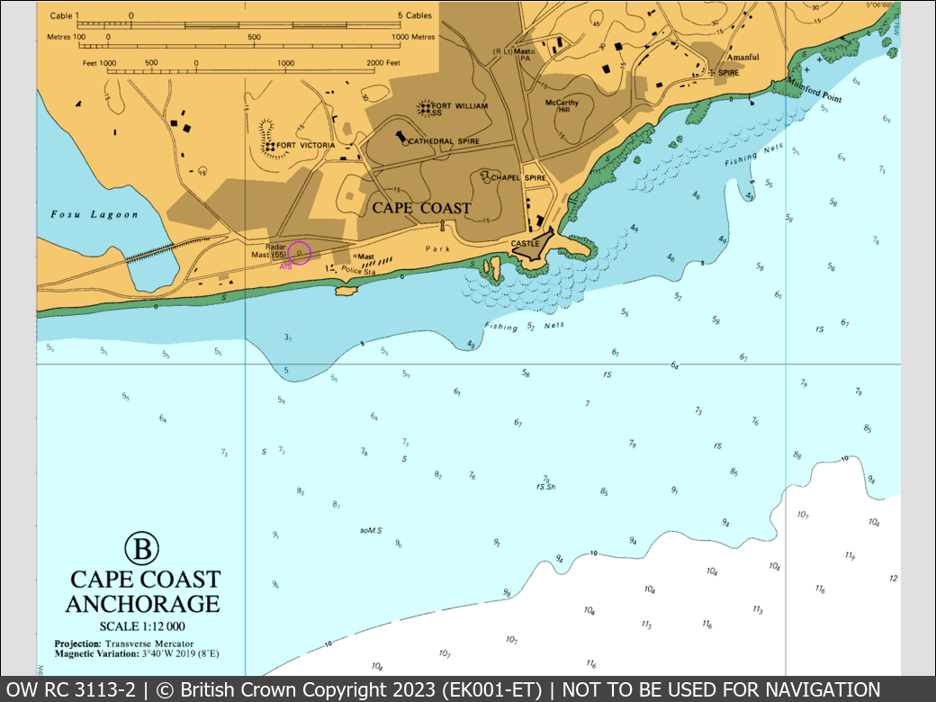 OceanWise Raster Chart 3113 panels