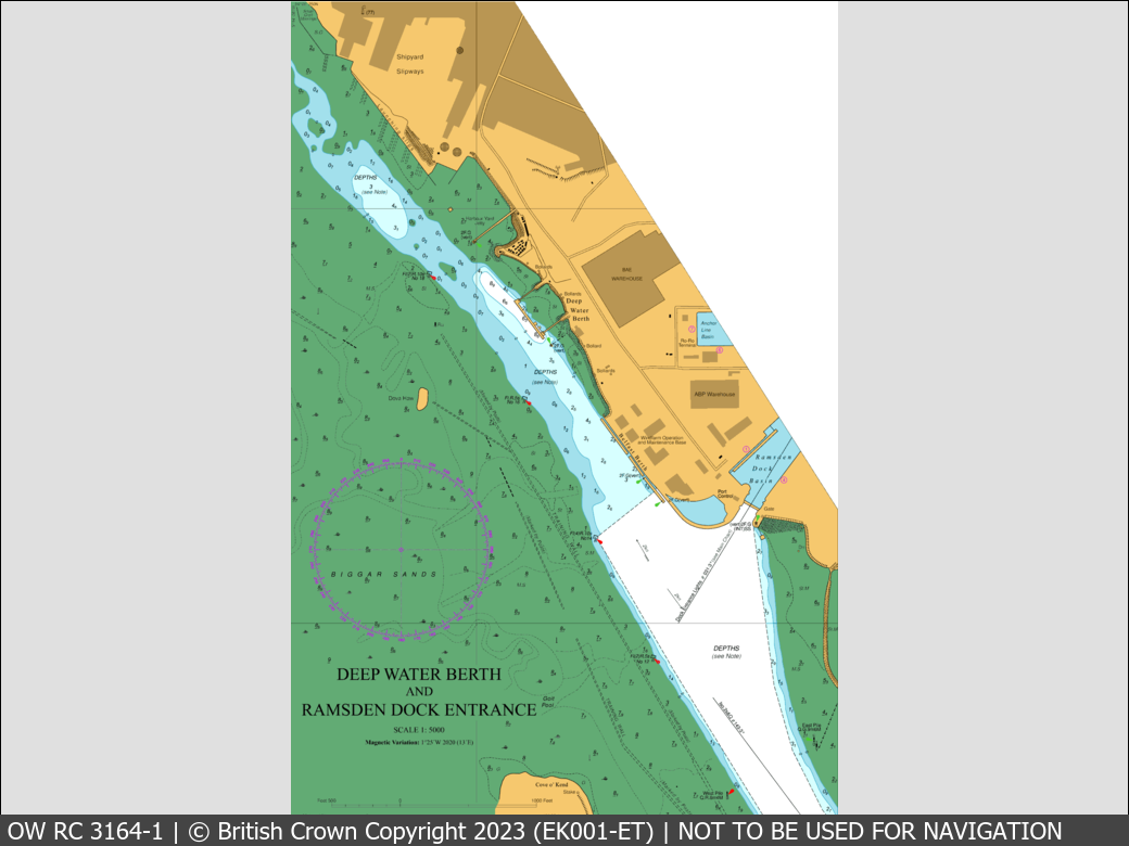 OceanWise Raster Chart 3164 panels