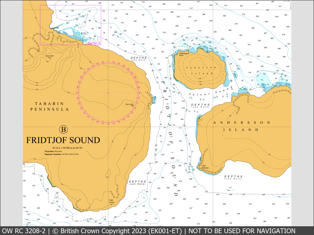 OceanWise Raster Chart 3208 panels