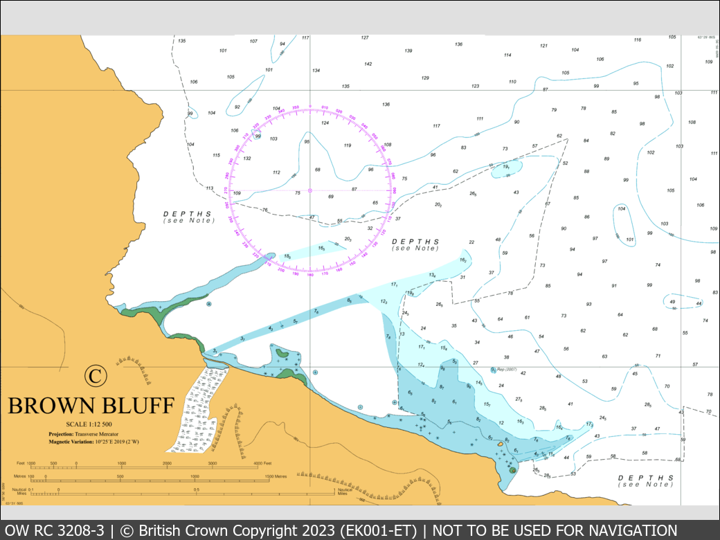 OceanWise Raster Chart 3208 panels