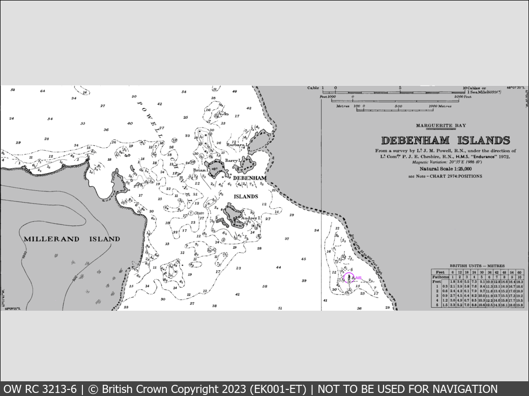 OceanWise Raster Chart 3213 panels