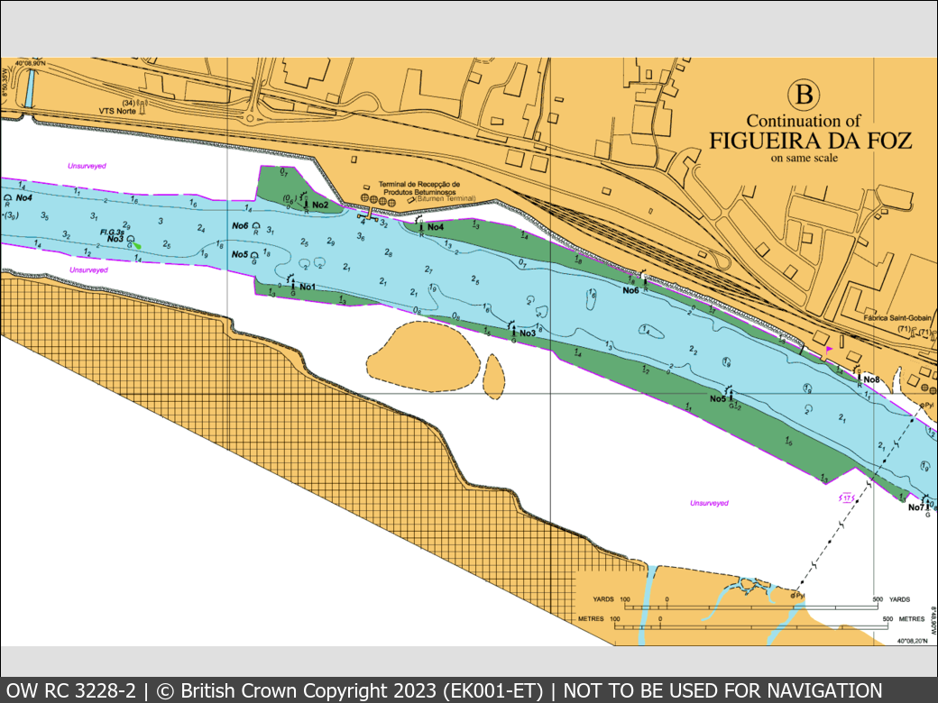 OceanWise Raster Chart 3228 panels