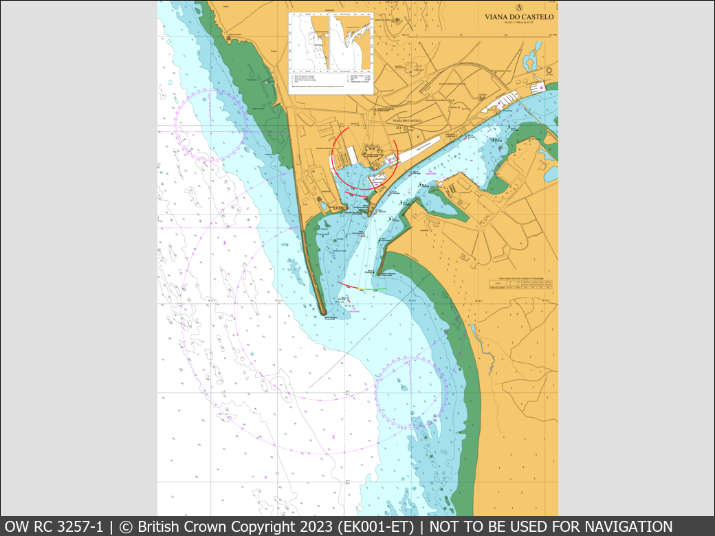 OceanWise Raster Chart 3257 panels