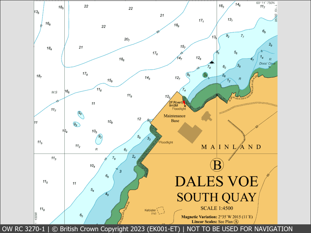 OceanWise Raster Chart 3270 panels