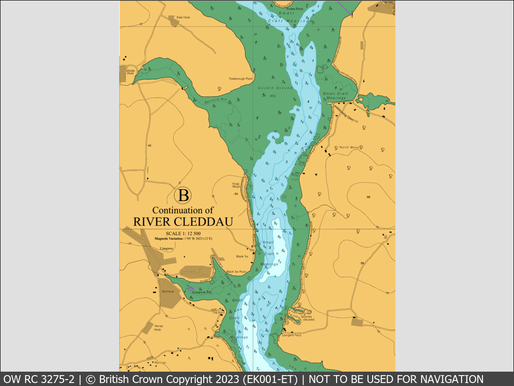 OceanWise Raster Chart 3275 panels