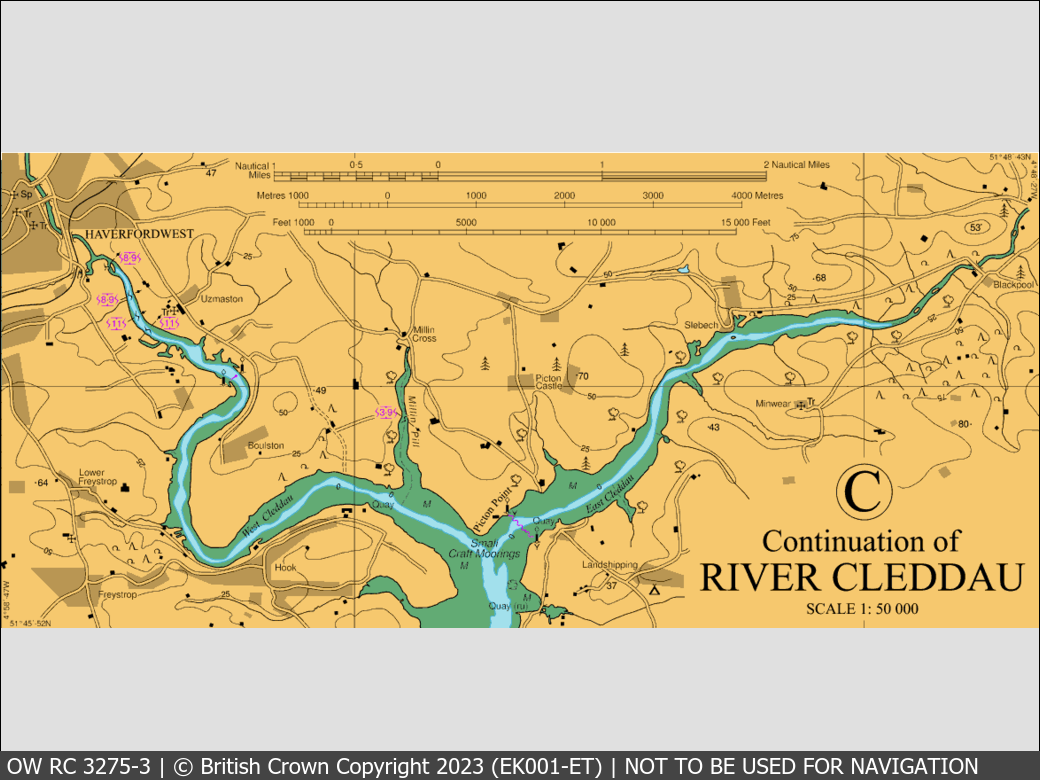 OceanWise Raster Chart 3275 panels