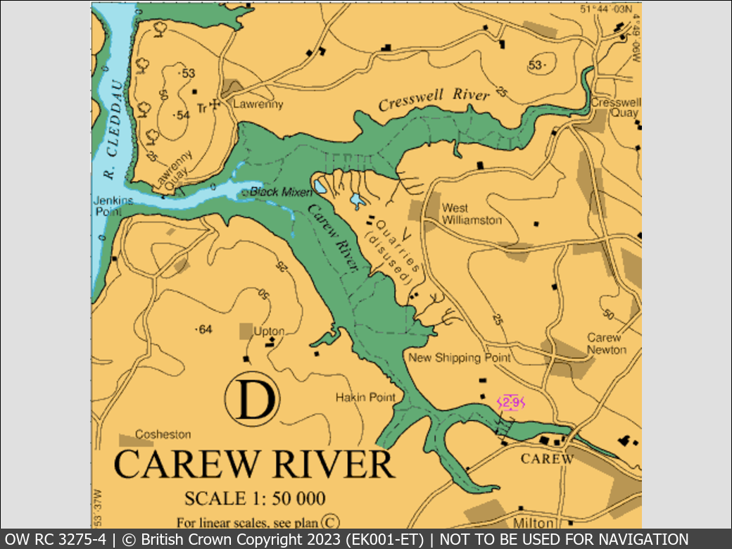 OceanWise Raster Chart 3275 panels