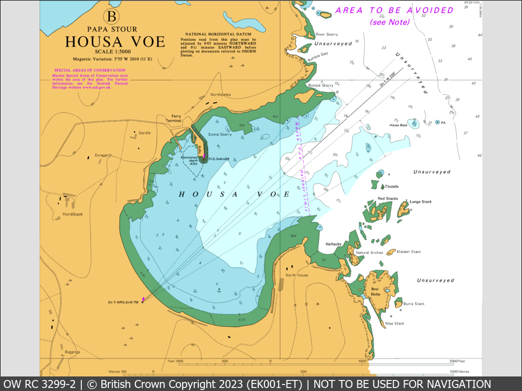 OceanWise Raster Chart 3299 panels