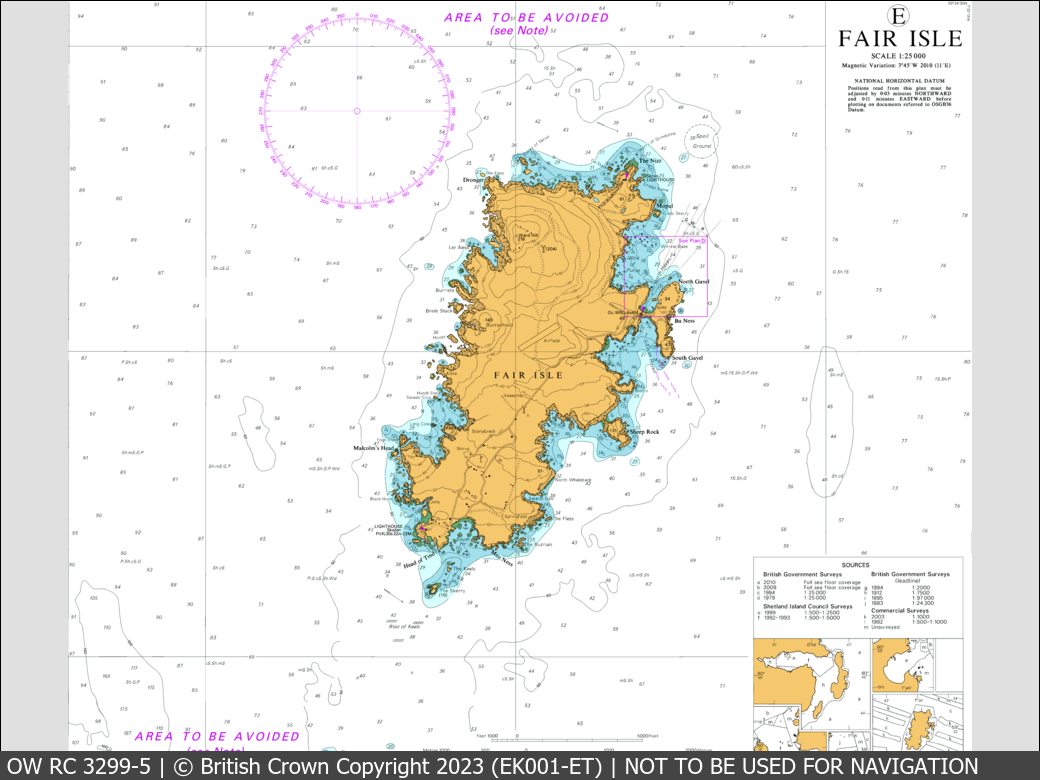 OceanWise Raster Chart 3299 panels