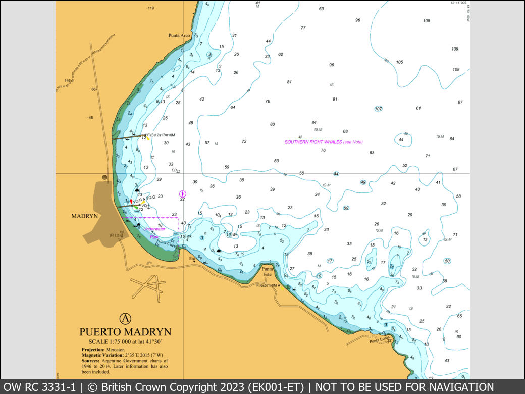 OceanWise Raster Chart 3331 panels