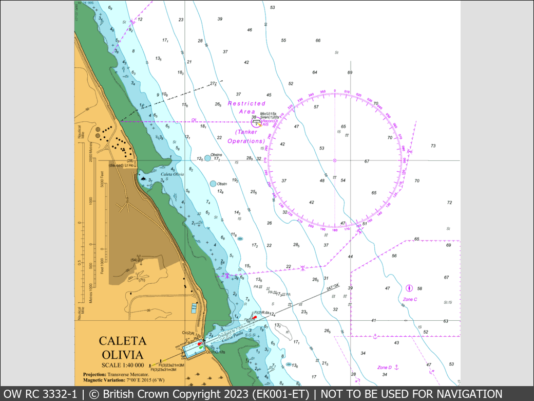 OceanWise Raster Chart 3332 panels