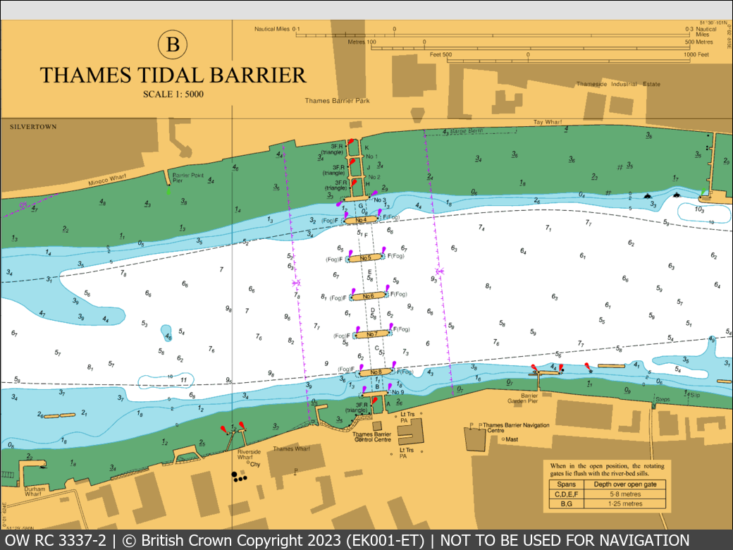 OceanWise Raster Chart 3337 panels