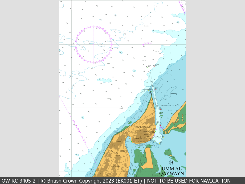 OceanWise Raster Chart 3405 panels