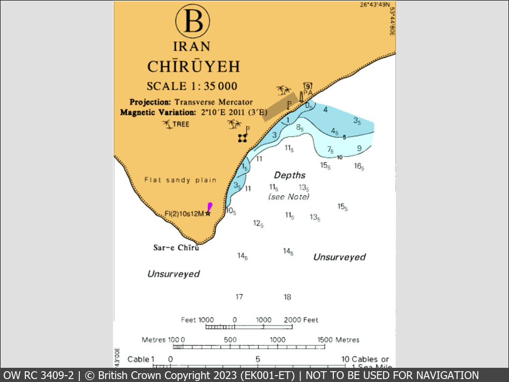 OceanWise Raster Chart 3409 panels