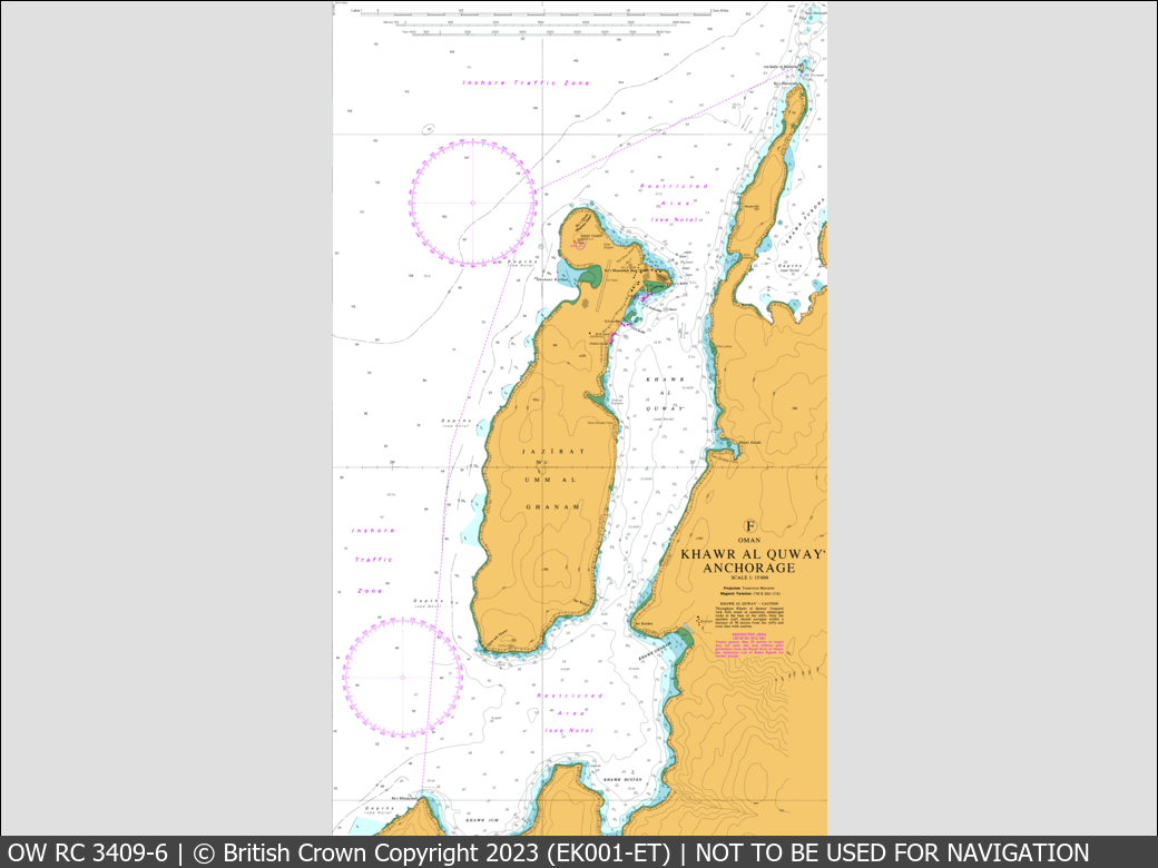 OceanWise Raster Chart 3409 panels