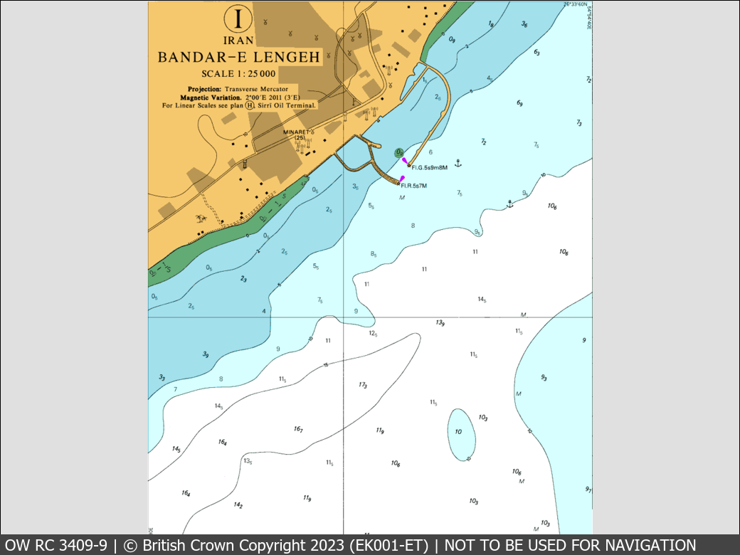 OceanWise Raster Chart 3409 panels