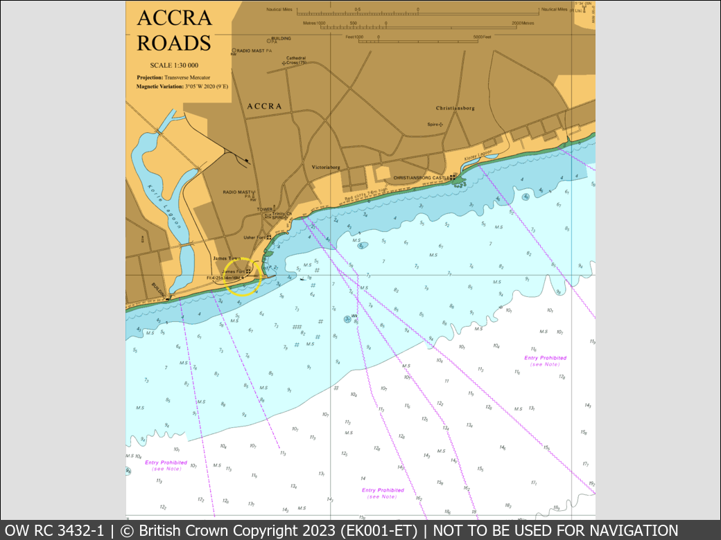 OceanWise Raster Chart 3432 panels