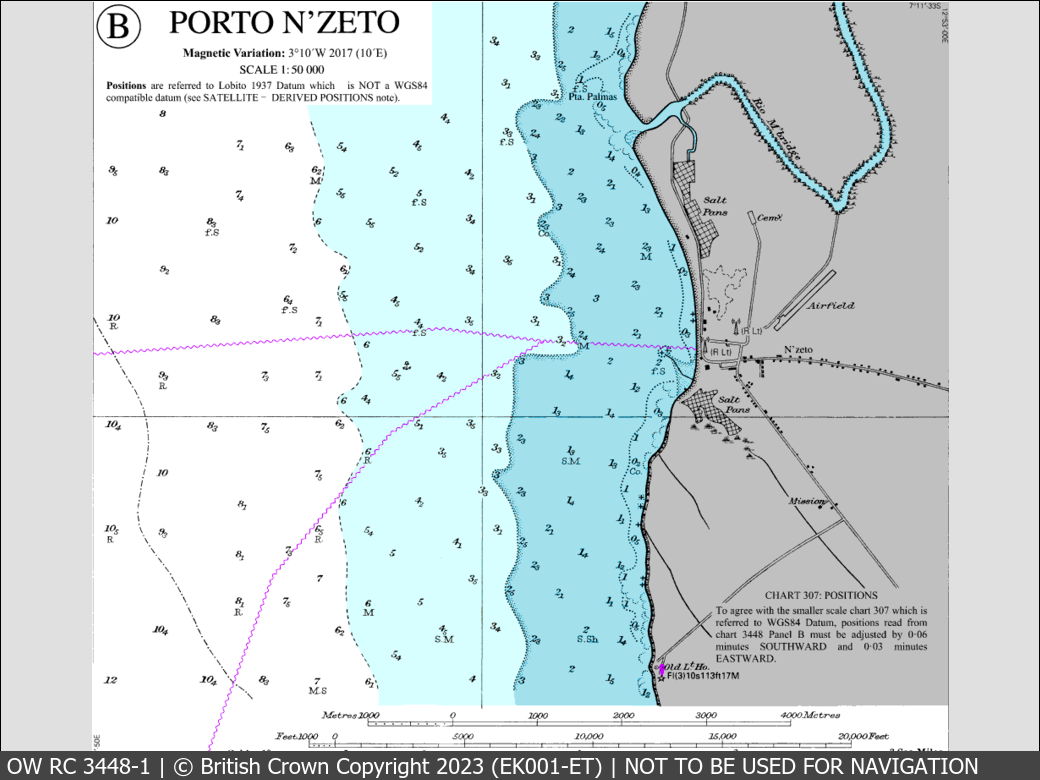 UKHO Raster Chart 3448