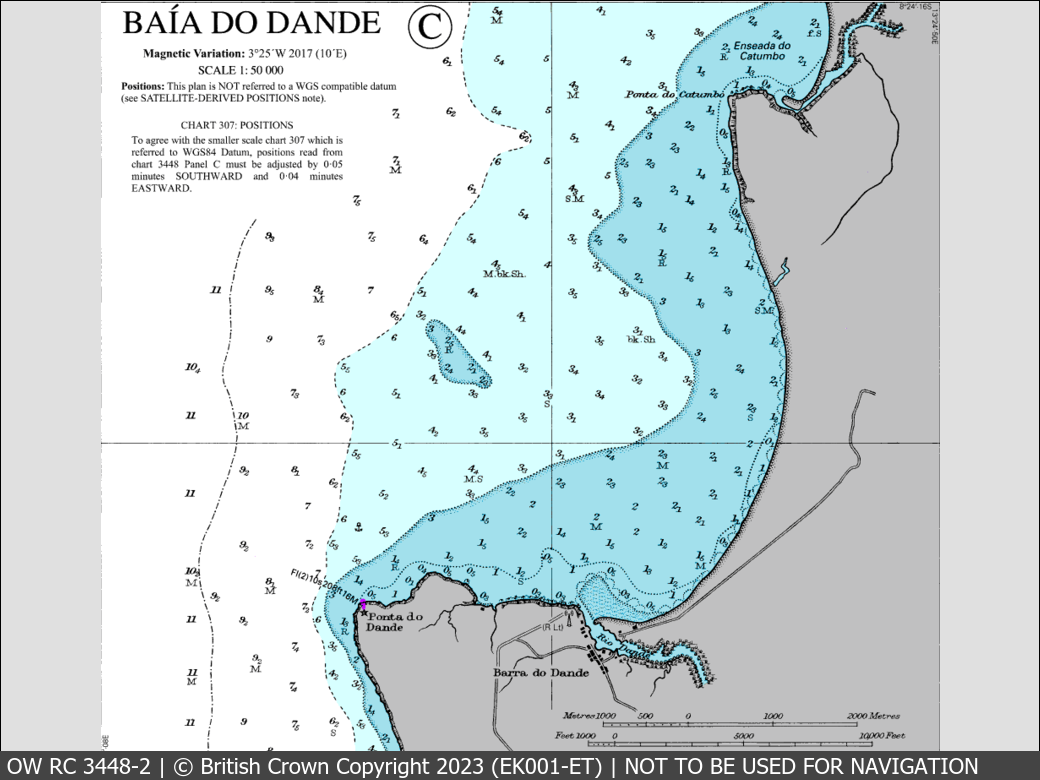 OceanWise Raster Chart 3448 panels