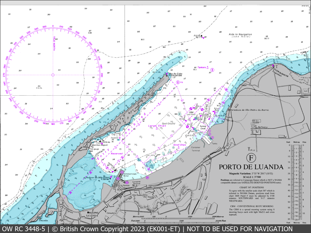 OceanWise Raster Chart 3448 panels