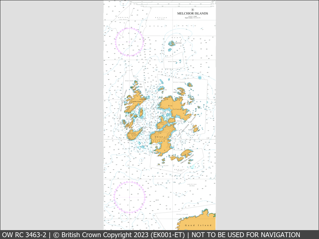 OceanWise Raster Chart 3463 panels