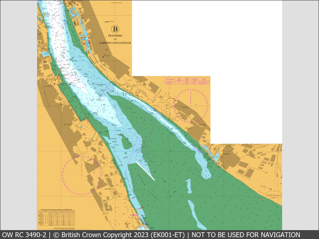 OceanWise Raster Chart 3490 panels