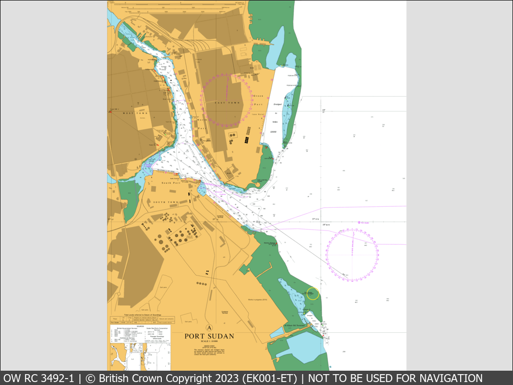 OceanWise Raster Chart 3492 panels