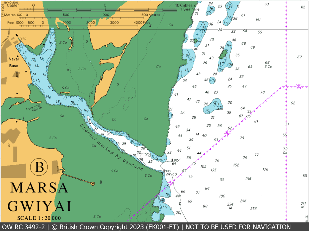 OceanWise Raster Chart 3492 panels