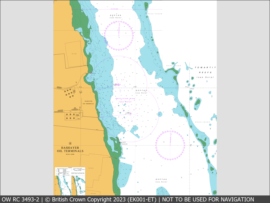 OceanWise Raster Chart 3493 panels