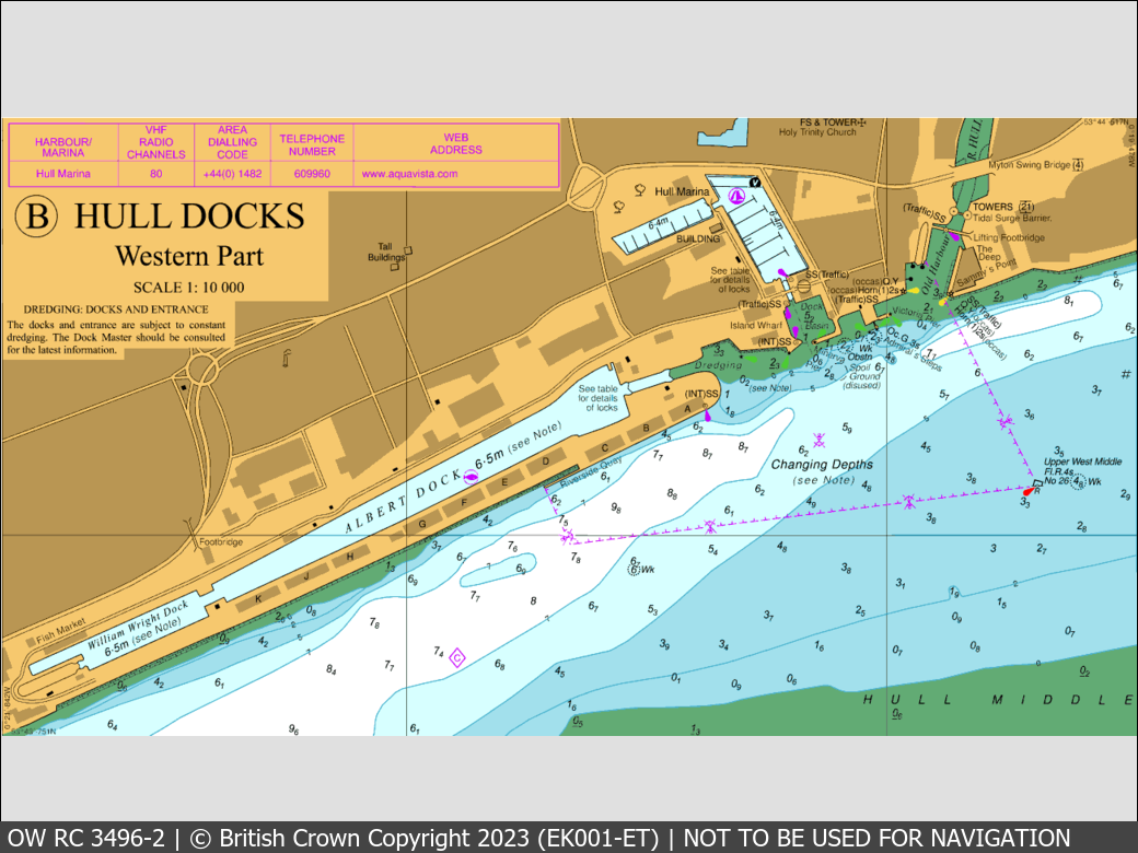 OceanWise Raster Chart 3496 panels