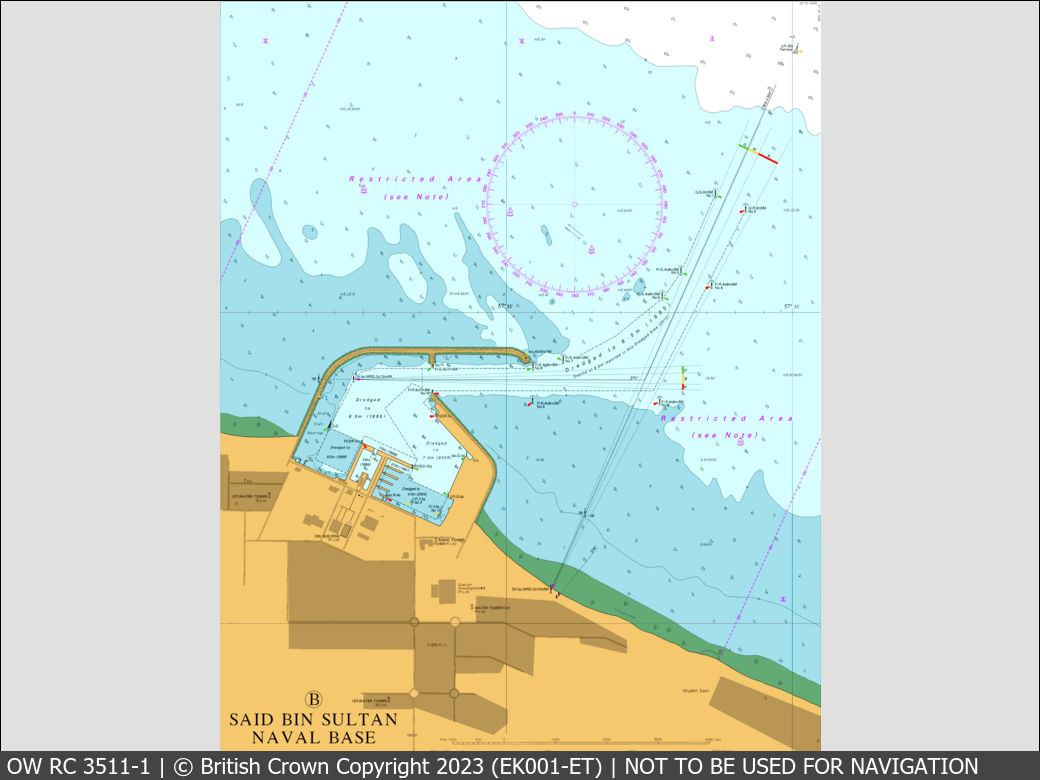 OceanWise Raster Chart 3511 panels