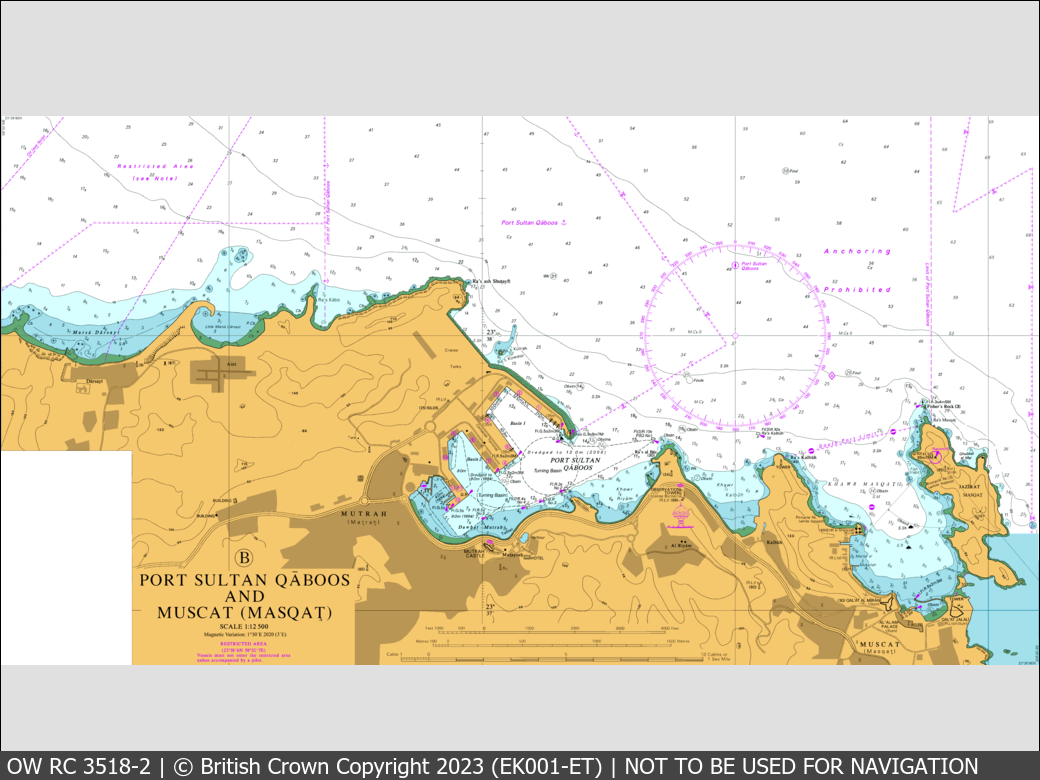 OceanWise Raster Chart 3518 panels