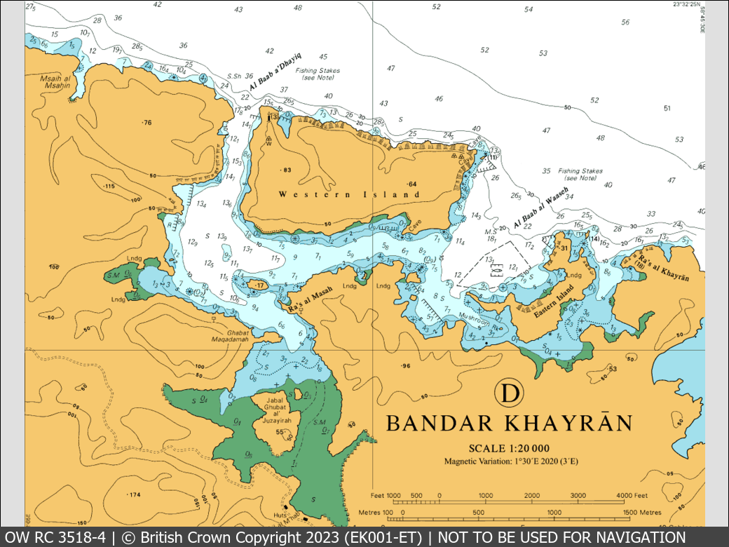 OceanWise Raster Chart 3518 panels