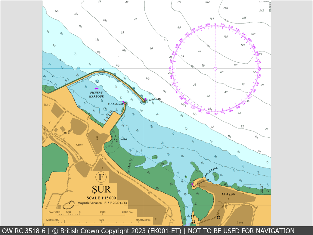 OceanWise Raster Chart 3518 panels