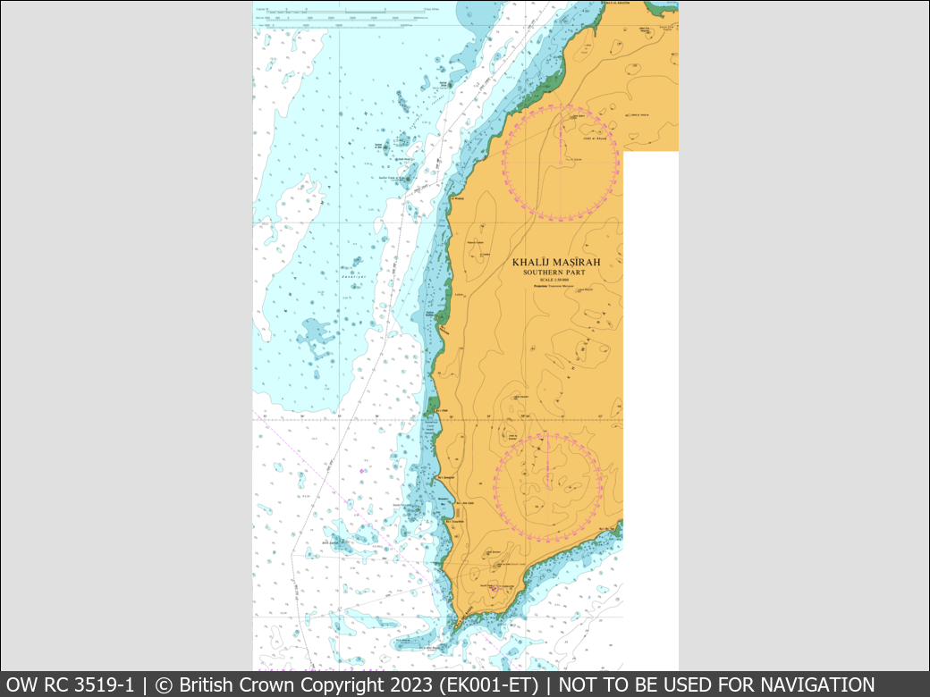 OceanWise Raster Chart 3519 panels