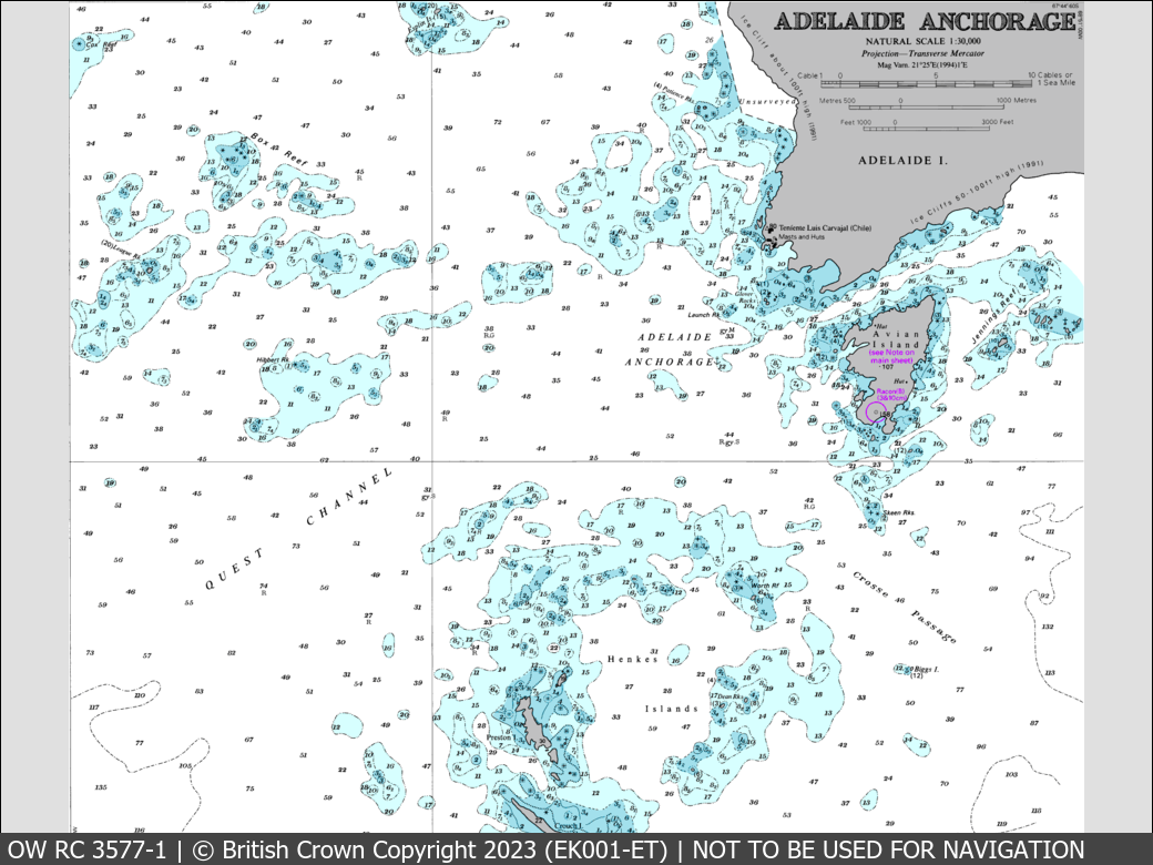 OceanWise Raster Chart 3577 panels