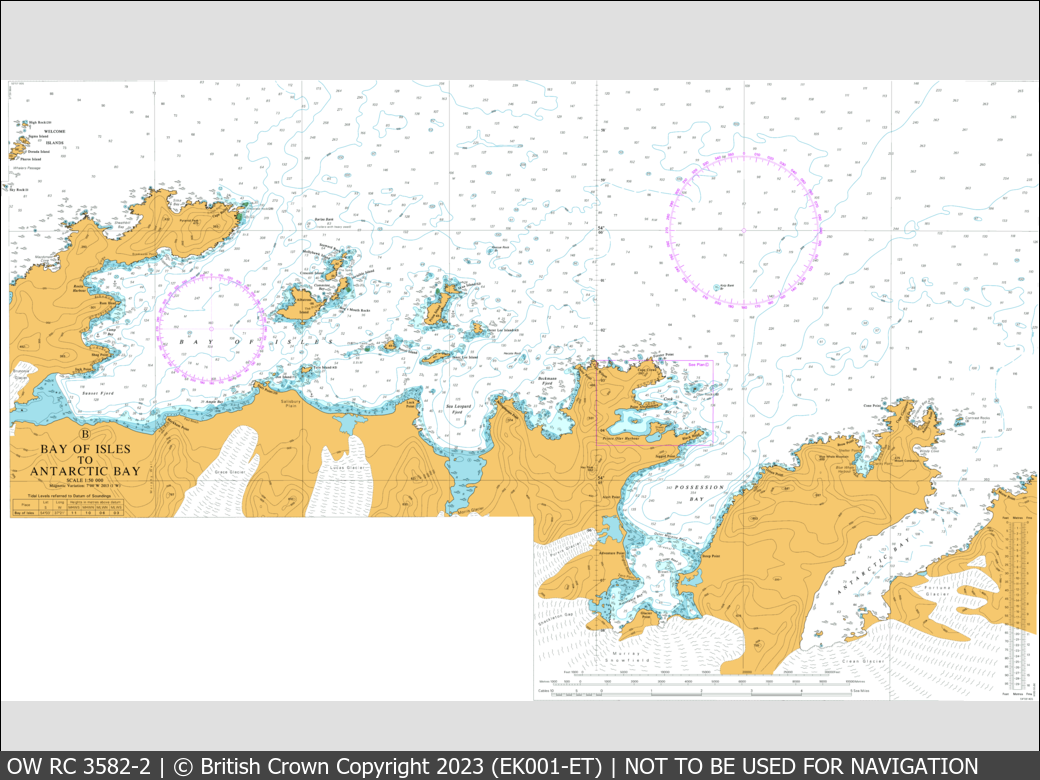 OceanWise Raster Chart 3582 panels