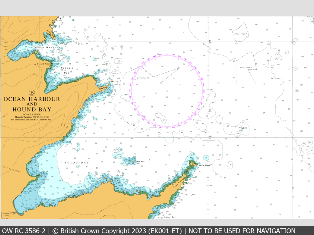 OceanWise Raster Chart 3586 panels