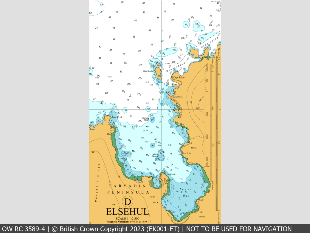 OceanWise Raster Chart 3589 panels