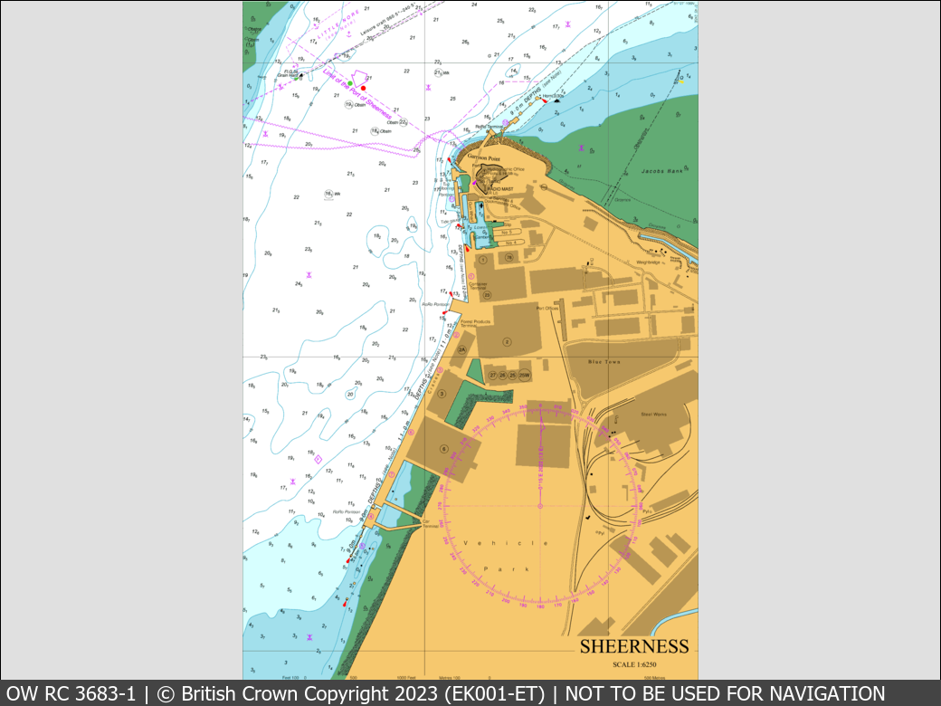 OceanWise Raster Chart 3683 panels