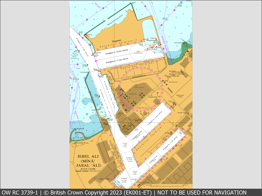 OceanWise Raster Chart 3739 panels