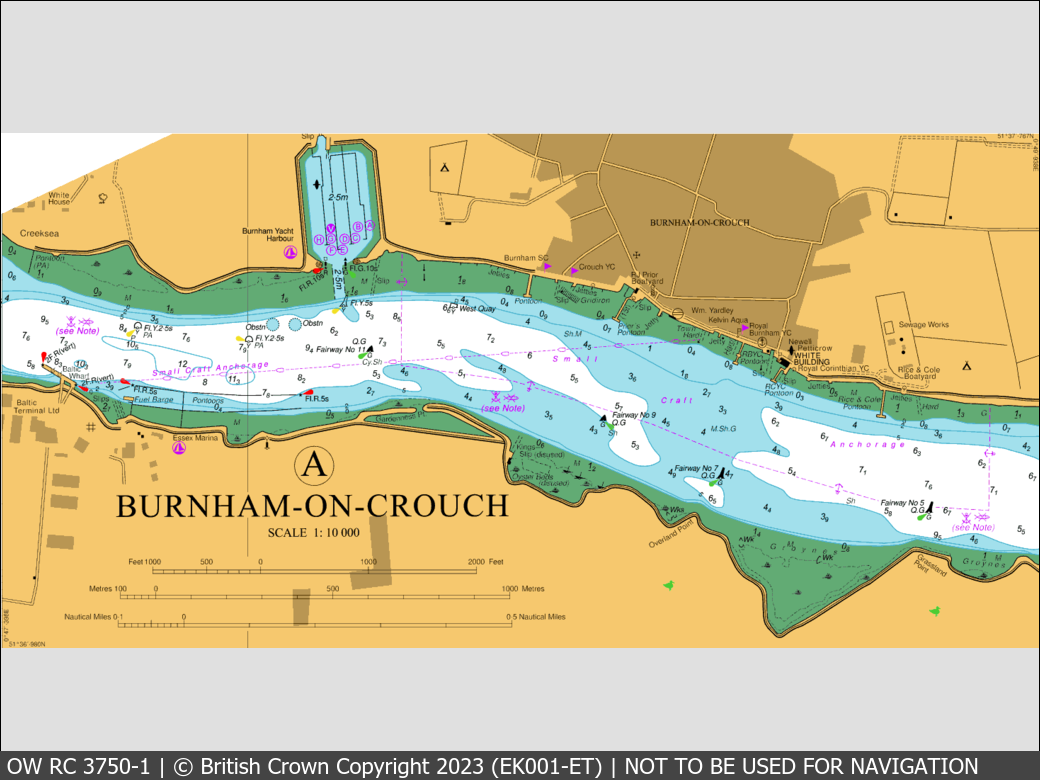 OceanWise Raster Chart 3750 panels