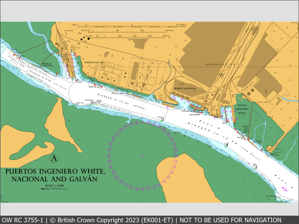 OceanWise Raster Chart 3755 panels