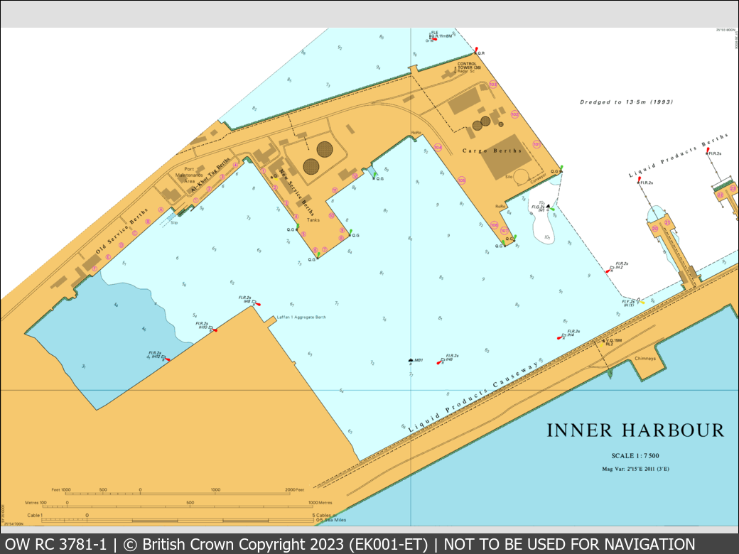 OceanWise Raster Chart 3781 panels